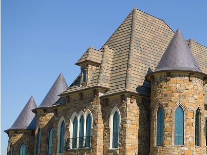 Historic building with copper roofing system