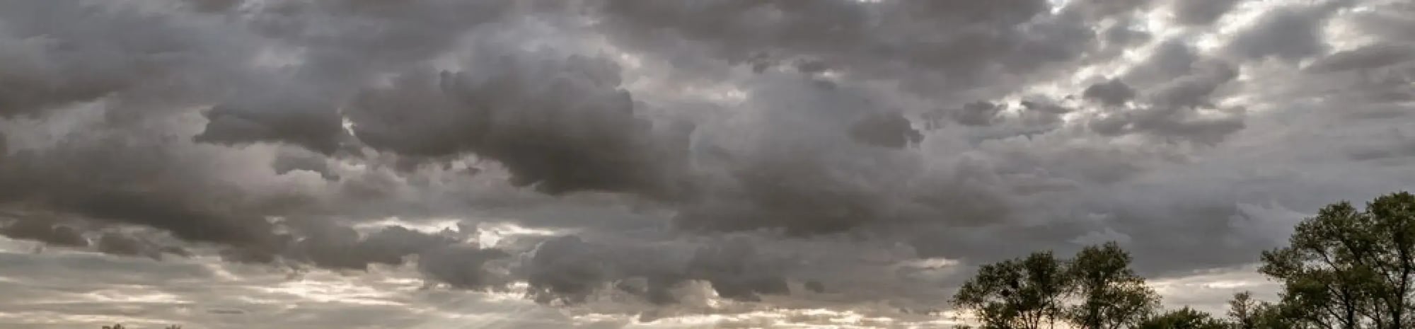 Storm clouds.